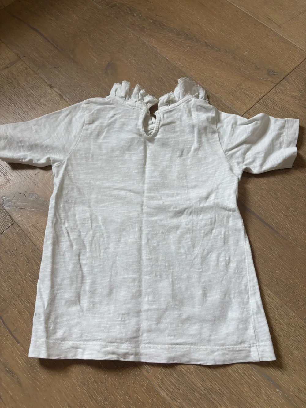 Bonpoint girls White Ruffle Collar Short Sleeve Top 4